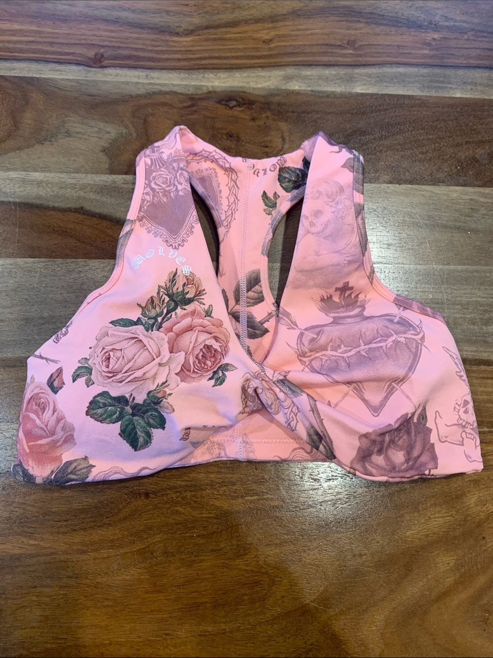 Darc Sport Pink Floral Sports Bra